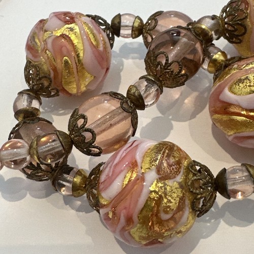 Vintage murano swirling pink - vintage,