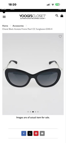 Chanel 5339 black - black, acetate