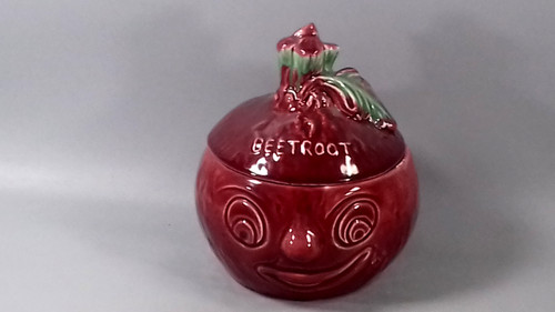 Sylvac 4553 face pot - face, beetroot
