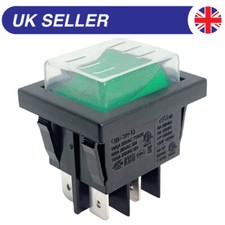 Green Rocker Switch With Water