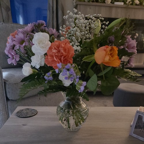 Crystal vase swags inches - vase,