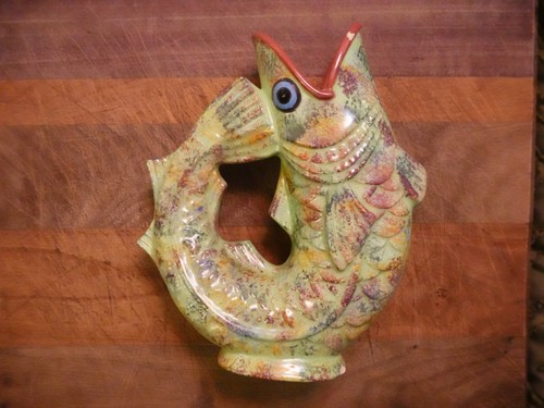 Gluggle jug koi fish - fish, signed