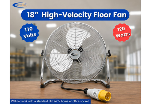 High velocity floor fan - 18",