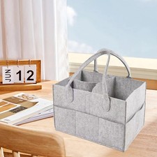 Baby Diaper Organizer Storage Box Kids Caddy Felt Changing Nappy Carrier Bag Hot
