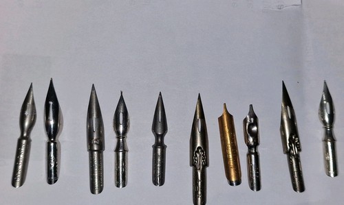 Vintage dip pen nibs - 10,