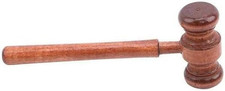 Brown Handmade Wooden Gavel, Auction Gavels, Vintage Judge Gavel, Props Clothing