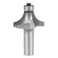 1/2 Shank 1" Cutting Dia. Router Bit Round Over Corner 2 Flutes Tungsten Steel