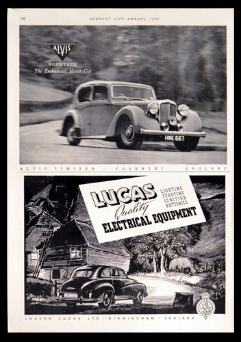 Alvis fourteen car - car, lucas