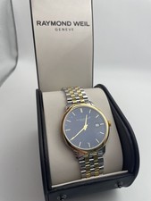 Raymond Weil Toccata Men's Two Tone Blue Bracelet Watch 5485-ST-50001