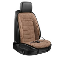 Car Heated Seat Cushion Lamb Wool Chair Cover Seat Warmer Heating Pad For Winter