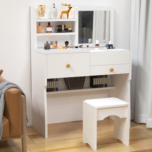 Dressing table with mirror - with,