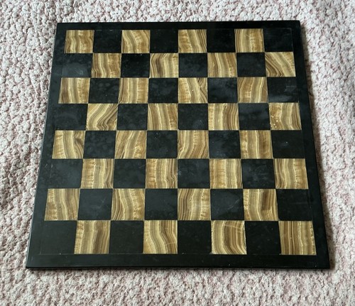 Marble onyx chess board 36cm - chess,