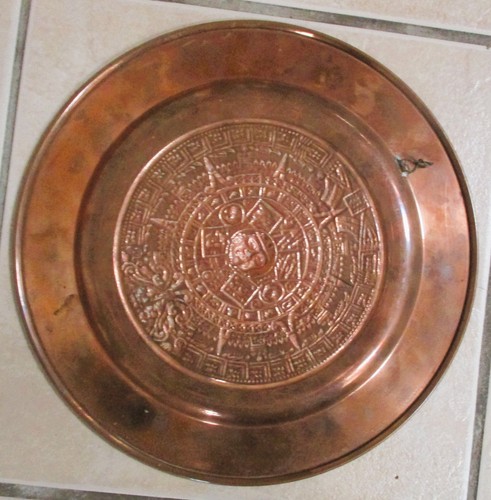 Vintage copper mexican mayan - copper,