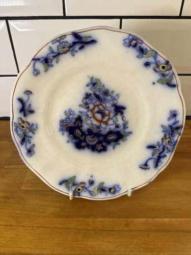 Antique davenport flow - davenport, blue