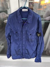 Stone Island  Nylon Overshirt with Metal Crinkle Shimmer