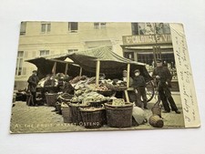  Fruit Market Ostend postcard 
