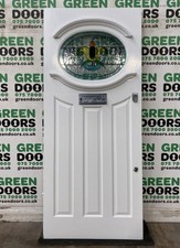 1930S REPLICA FRONT DOOR STAINED COLOURED GLASS WOODEN TIMBER EXTERIOR EXTERNAL