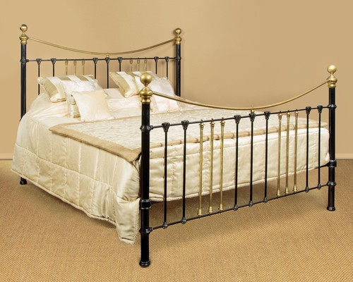 Antique king size brass iron - king,