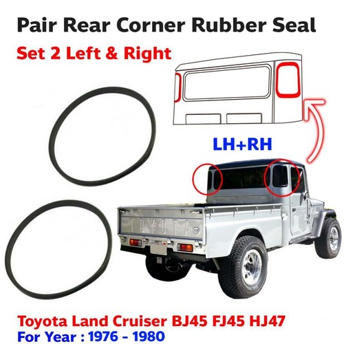 Rear corner window seal - rear, rubber