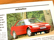 ROVER 216 GTi AT LAUNCH -