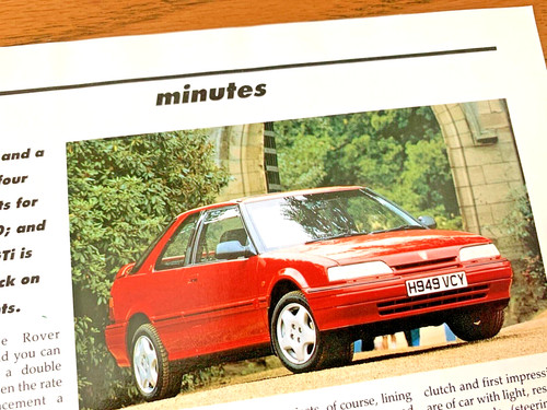 Rover 216 gti launch - rover,