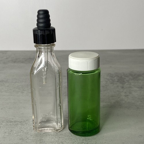 Vintage glass medicine - 2,