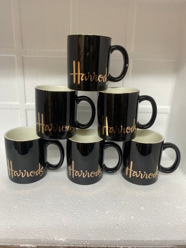 Harrods coffee mugs black - harrods,