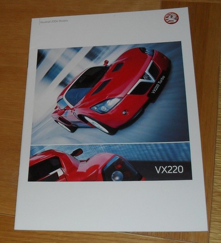 Vauxhall vx220 brochure 2004 - vx220,