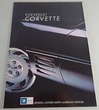 Chevrolet Corvette C4 Brochure / Booklet