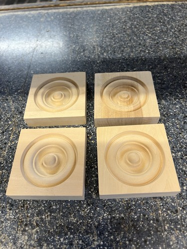 Set carved bullseye - of,