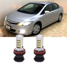 FOR HONDA CIVIC FN2 MK8 Type R - 2PC Bright 6000K White LED H11 Fog Light Bulbs