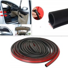 Car Rubber 8M Small D Shape Hollow Seal Strip Weatherstrip Self Adhesion Sticker