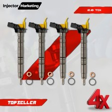 4X Injector 0986435360 Bosch 03L130277 VW AUDI SEAT SKODA 2.0 TDI 0445116030