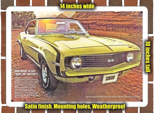 Metal sign 1969 chevrolet - metal,