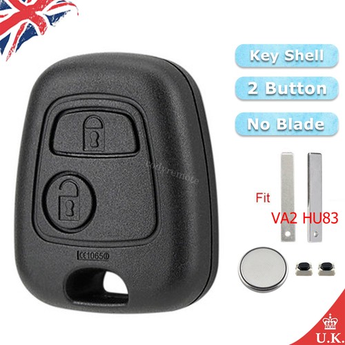 Button remote key fob case - key,