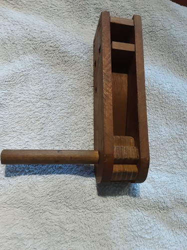 Vintage wooden football - a,