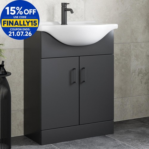 650mm freestanding vanity unit - 650mm,