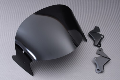 Black polycarbonate windscreen - black,
