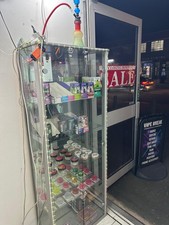 glass display cabinets used