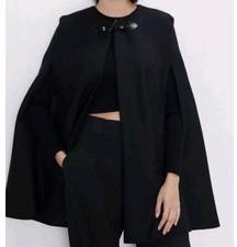 ZARA Manteca Wool Cape Poncho