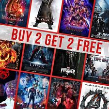 All Marvel Movie Series Posters Classic Wall Art Retro Picture Print