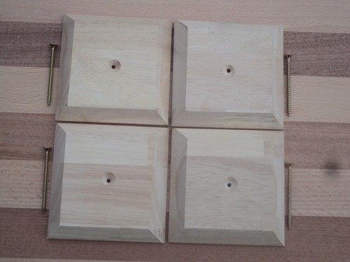 Set four post caps suitable - post,