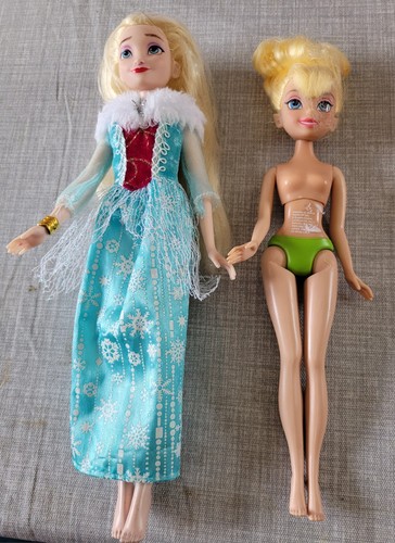 Disney elsa tinkerbell dolls - tinkerbell,