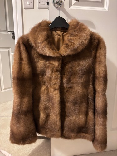 Vintage real mink fur coat - vintage,