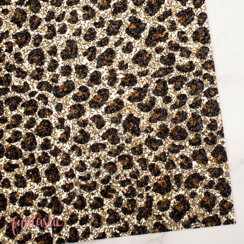 Leopard print chunky glitter - leopard,
