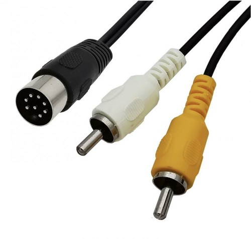 Pin din rca cable male - to,