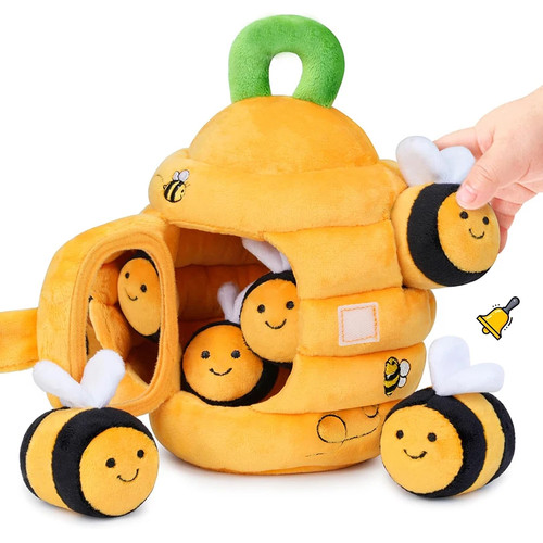 Soft baby beehive toy sensory - baby,