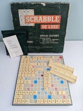 Vintage Scrabble DeLuxe with a