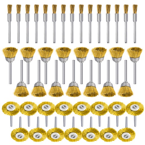 45pcs brass polishing wire cup - brass,