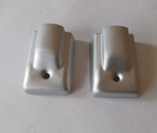 2 bumper rail end caps silver